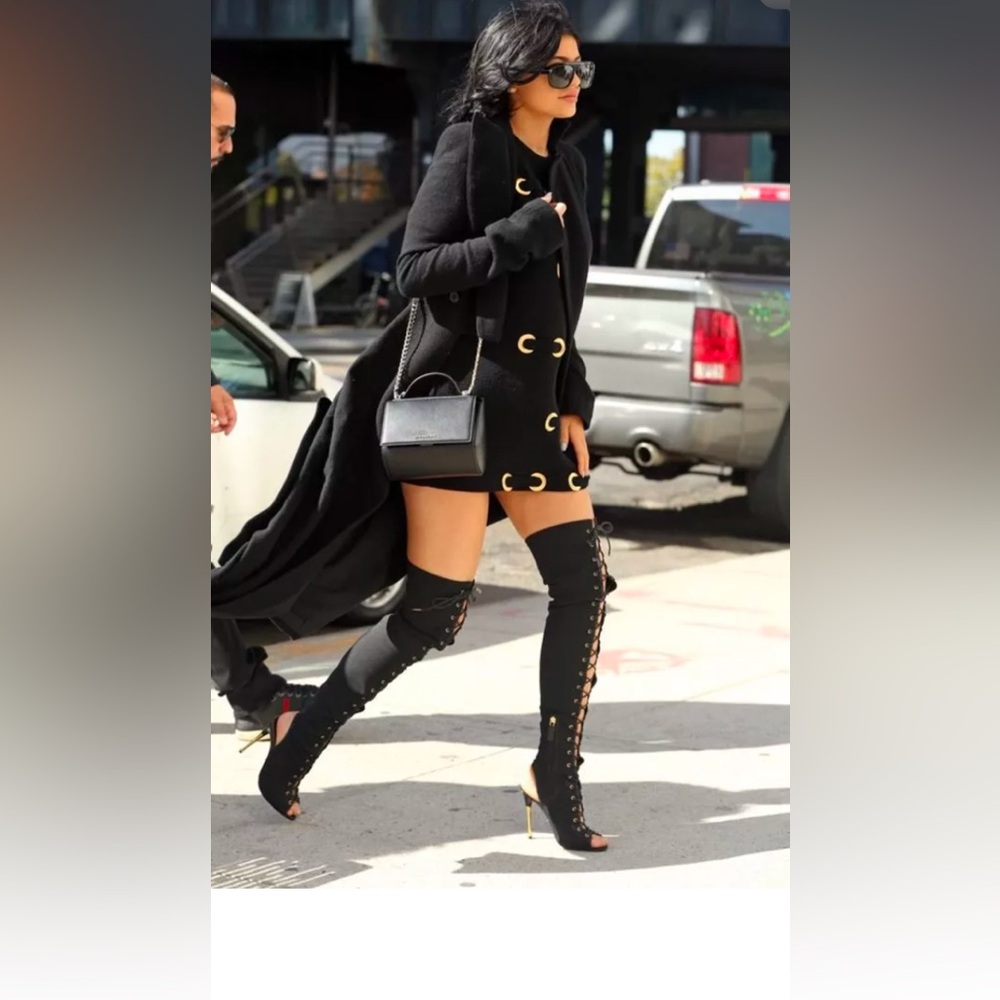 TOM FORD Canvas Over The Knee Boots Sz 38 US 7 - Picture 3 of 16